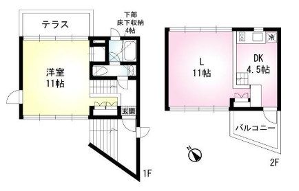 グランドソレーユ 108号室 間取り