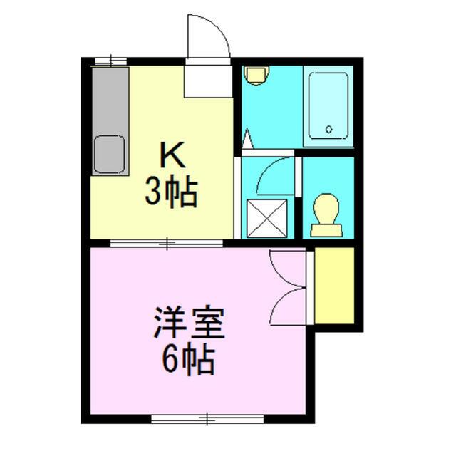 コーポ宮松 105号室 間取り