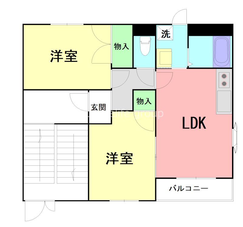 ハイツ彩風Ｃ 201号室 間取り