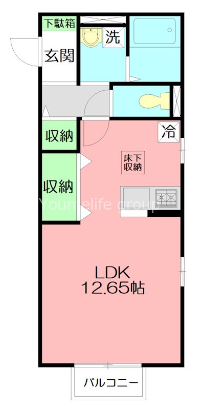 スタークレスト 201号室 間取り