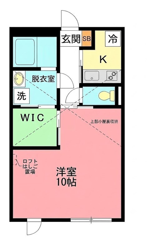 ティファナ茅ヶ崎 202号室 間取り