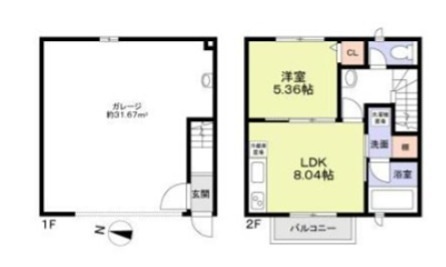 プレミアムガレージハウス秦野中井ICⅡ D号室 間取り