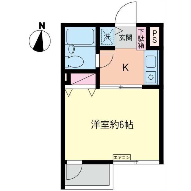 コスモＡｏｉ湘南台Ⅰ 202号室 間取り
