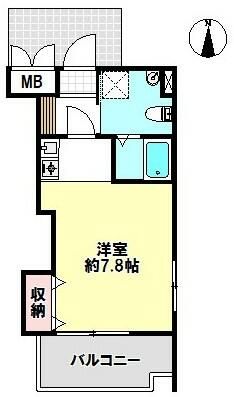 シェルコート 113号室 間取り