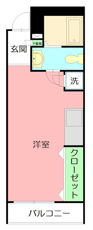 BAAN栄 202号室 間取り