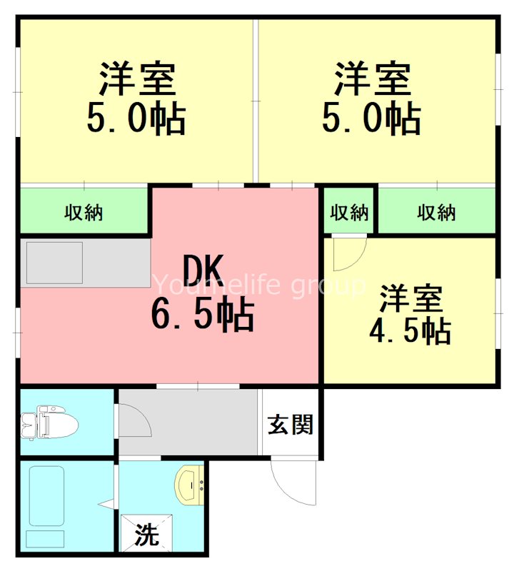 黄金ハイツ第２ 202号室 間取り