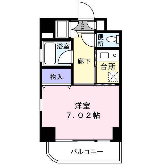 エランドール 407号室 間取り