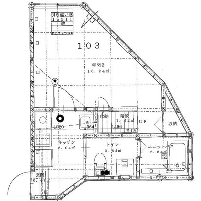 エムケイラピス辻堂 103号室 間取り