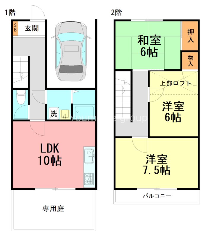 鴨宮ファミリオⅠ 3号室 間取り
