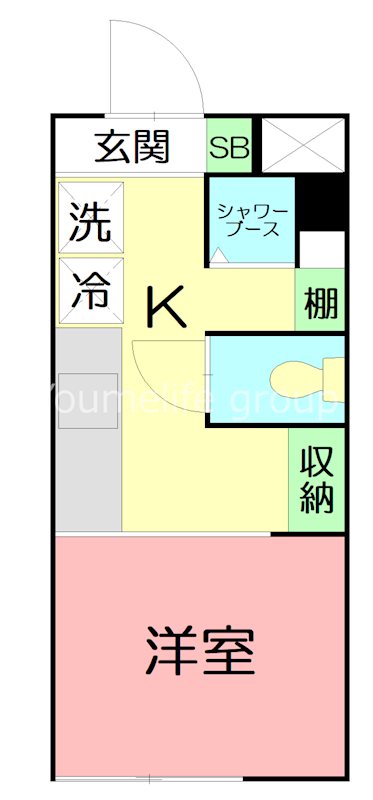 マイメゾン愛甲石田 408号室 間取り