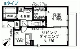 グランマーリンTOTSUKA 102号室 間取り