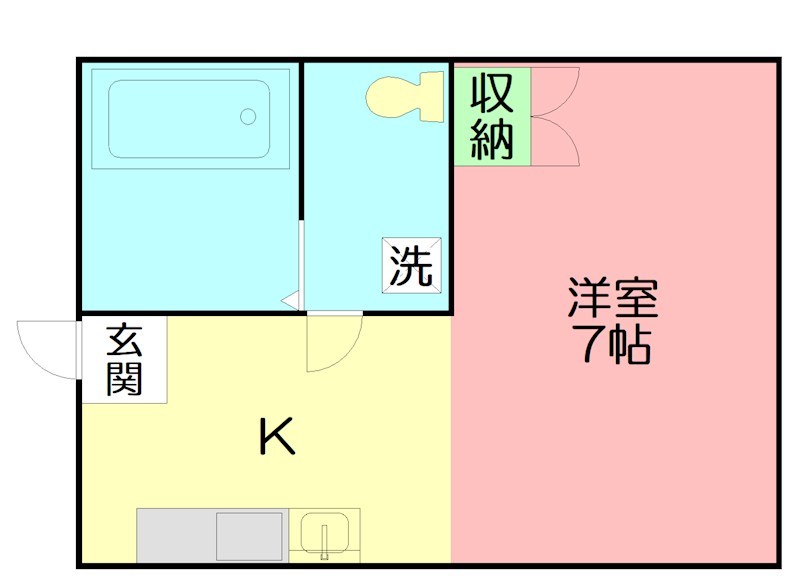 東海大ハイムⅡ 202号室 間取り