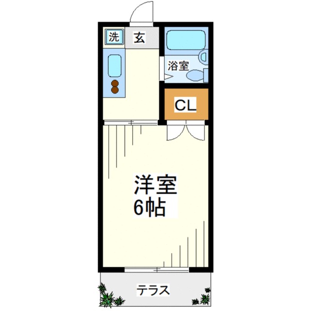 リュミエール湘南 205号室 間取り
