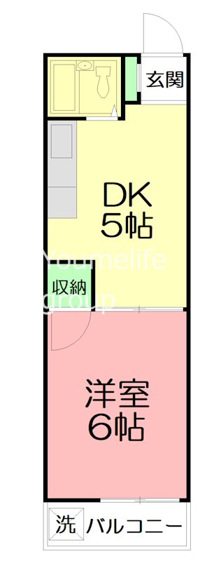 パール厚木 205号室 間取り