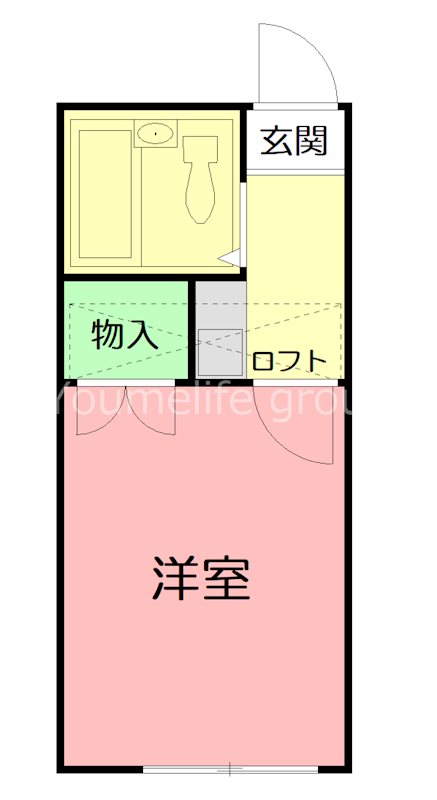 プロ伊勢原 203号室 間取り