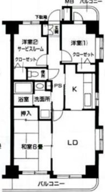 フェリースいずみ中央 505号室 間取り