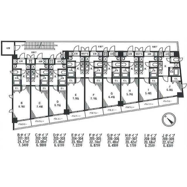 鎌倉服部ビル 301号室 間取り