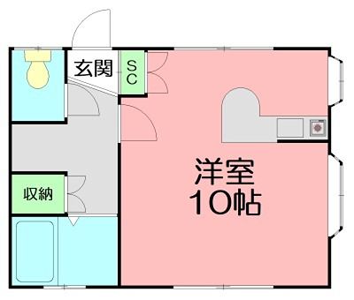 Brownie Hadano 101号室 間取り