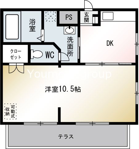 サンボナールＡ 101号室 間取り