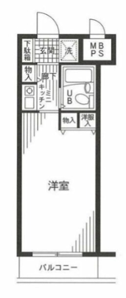 パレ・ドール湘南平塚 606号室 間取り