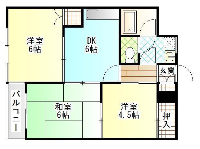 セレーノ東町Ⅱ 202号室 間取り