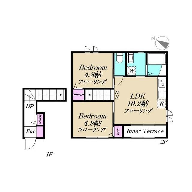 ヒルズアイメゾン 201号室 間取り