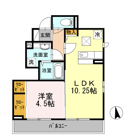 ミキハイツ 101号室 間取り