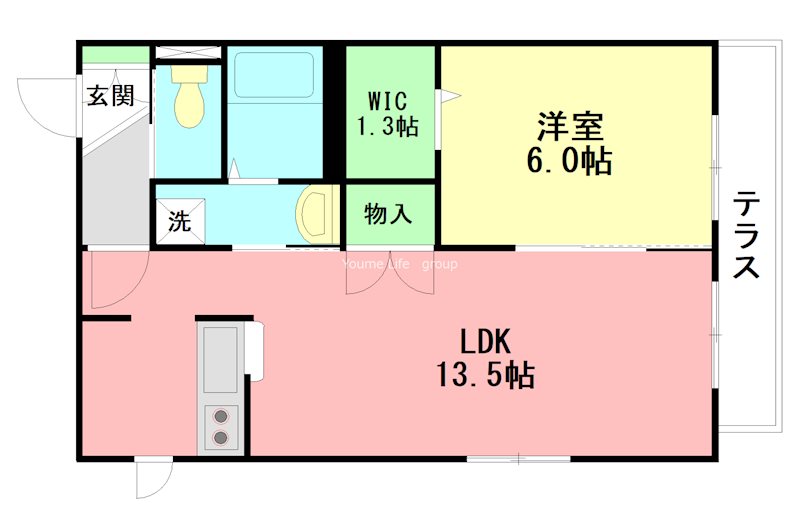 鵠沼レジデンス 103号室 間取り