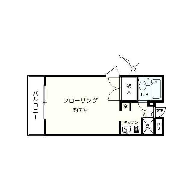 アイビーパティオ 210号室 間取り