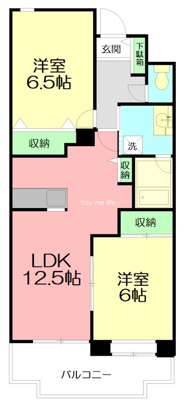 アルカディア 202号室 間取り