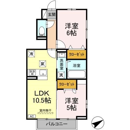 Villa Luminous Shonandai 101号室 間取り