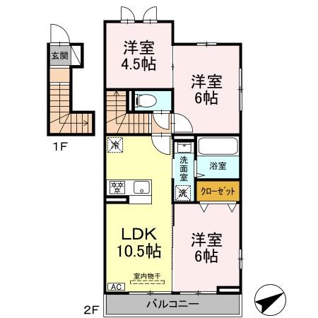 Villa Luminous Shonandai 201号室 間取り