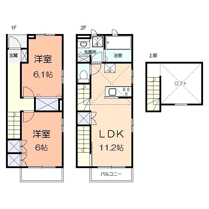 ベルメール 101号室 間取り
