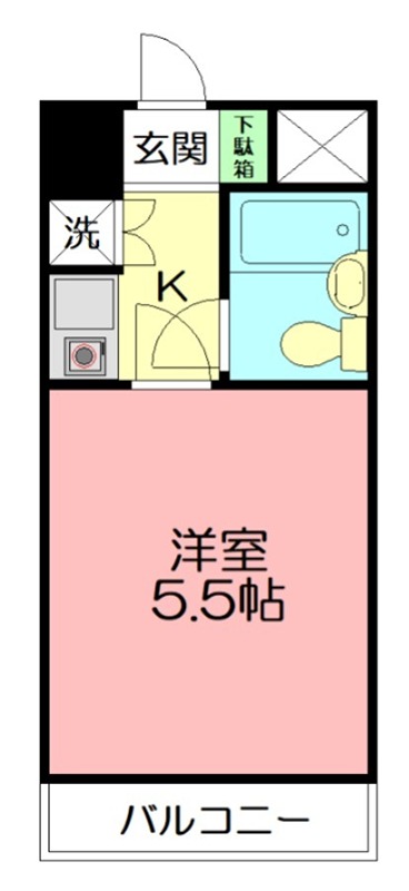 クリオ平塚参番館 204号室 間取り
