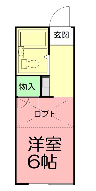 フィリオ　イセハラ 206号室 間取り