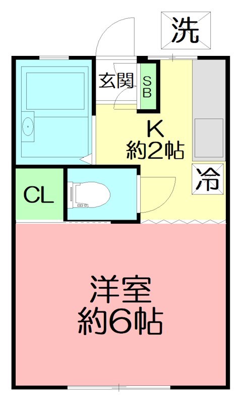 ハイツヒロ 101号室 間取り