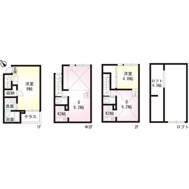 セゾンドルフ　榎 103号室 間取り