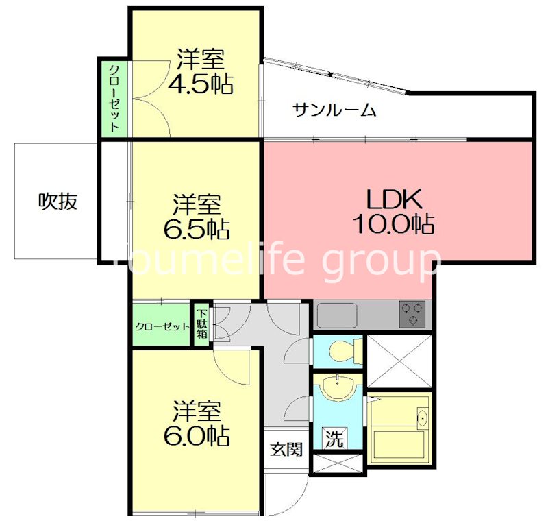 本厚木エグゼクティブマンション 102号室 間取り