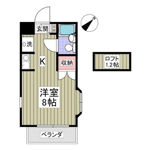 フローラルコートⅢ 202号室 間取り