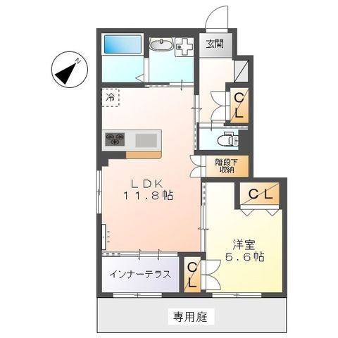 レイ 102号室 間取り
