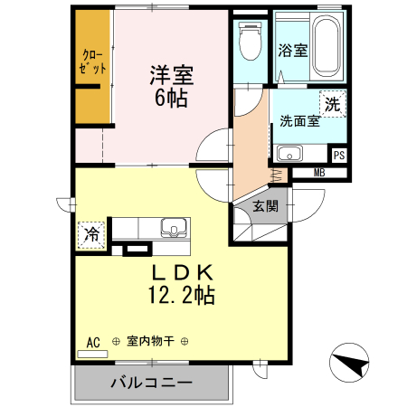 リディア 201号室 間取り