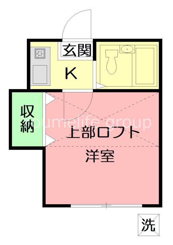 グレースプラザ伊勢原 204号室 間取り