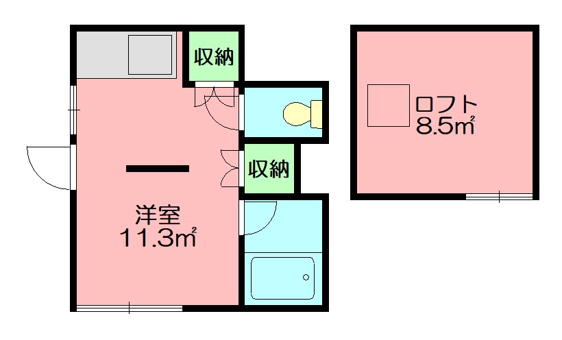 小泉アパートNo.7 12号室 間取り