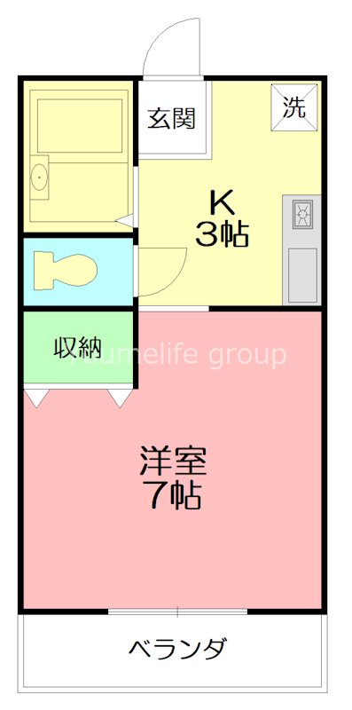 緑園ヒルズ 203号室 間取り