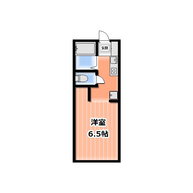 Ｃａｓａ　Ｐｉｃｃｏｌａ　E棟 116号室 間取り