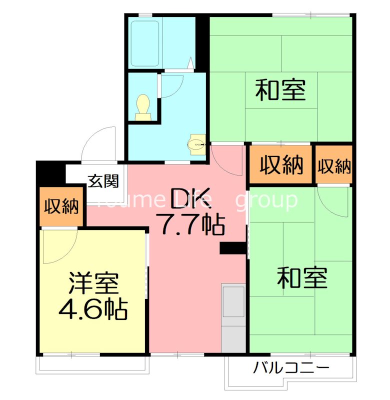 コーポ沼上Ｇ 201号室 間取り