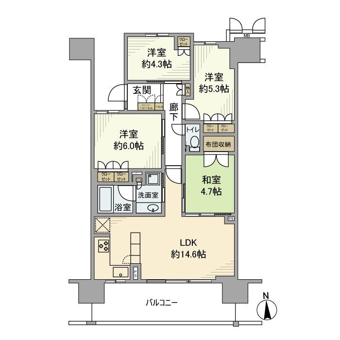 ルネ本厚木 213号室 間取り