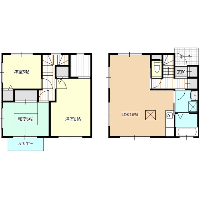 テラス湘南 102号室 間取り