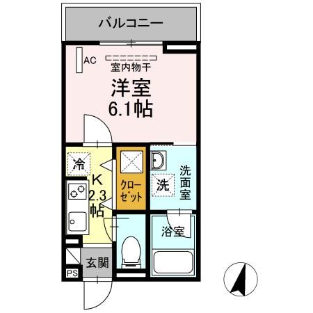 アイウェル湘南台 102号室 間取り