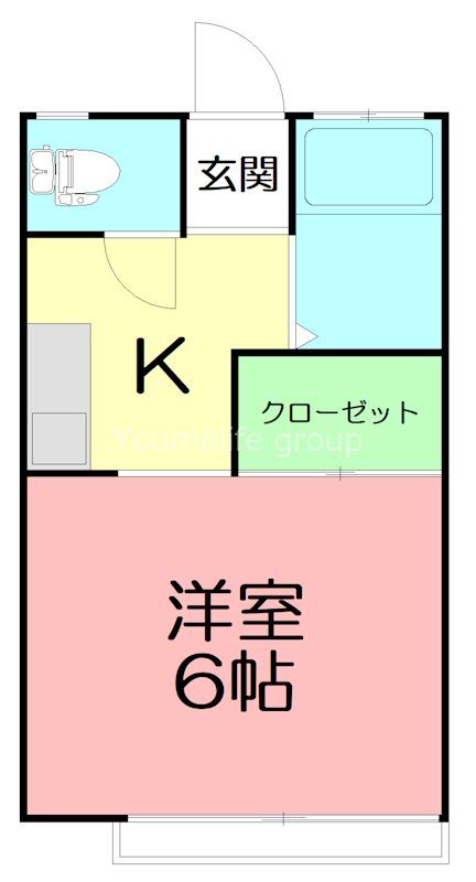 ポルシェ厚木 203号室 間取り